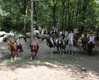 Petite sortie a cheval avec les enfants